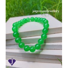 Dyed Jade Green Bracelet 