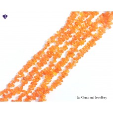 Carnelian Teardrop Cut Side Drill Orange Beads.