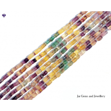 Natural Rainbow Fluorite Fancy Gem Beads.